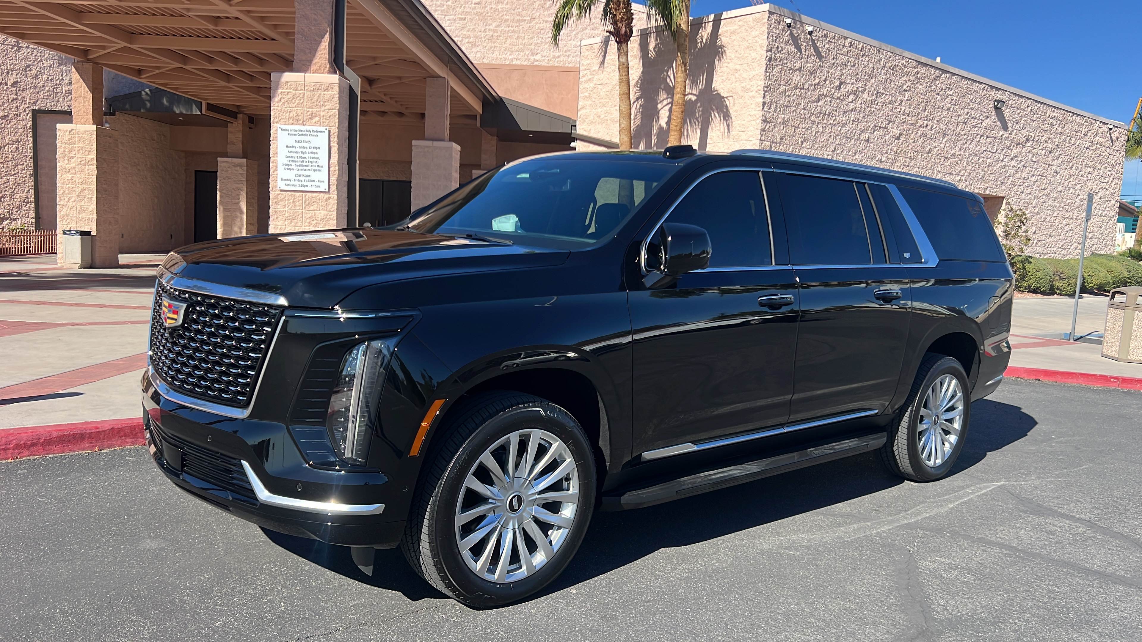 Front view of Escalade