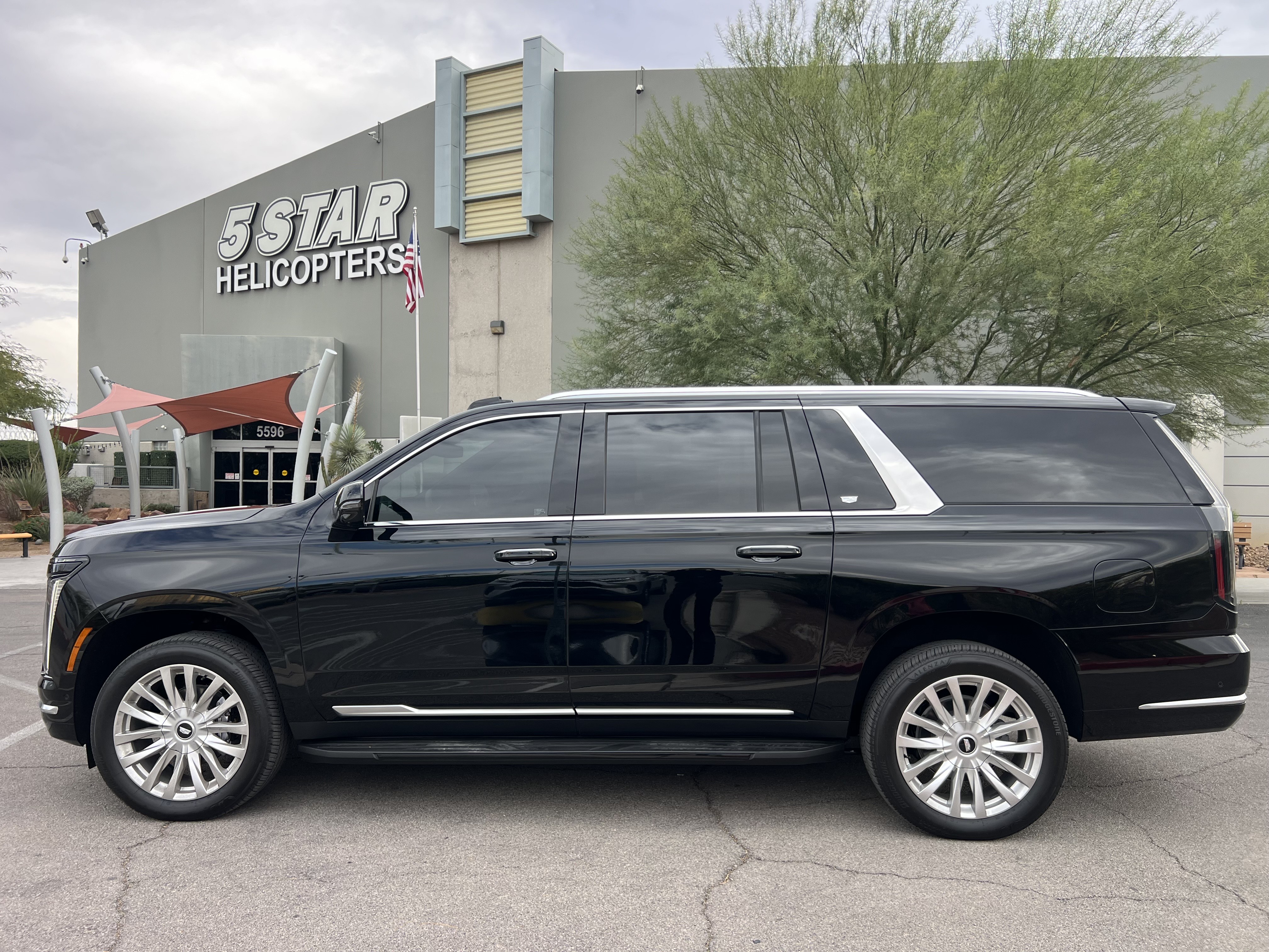 Side view of Escalade